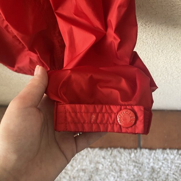 MONCLER Men’s Jacket Red Urville Giubutto Nylon Windbreaker Casual Zip Up Size 3 - Picture 14 of 16